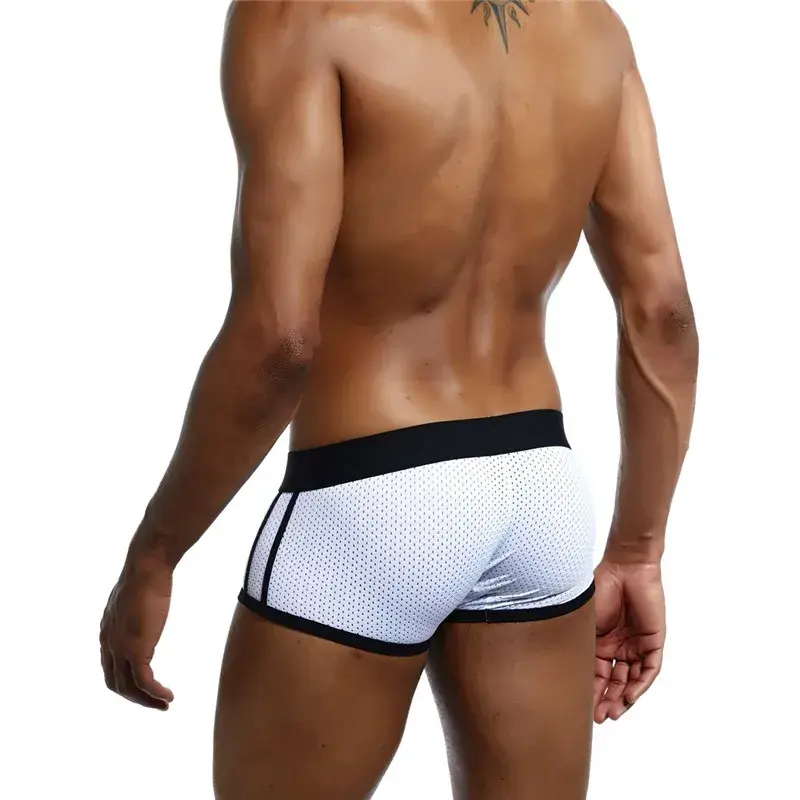 4Pcs Man Underpants Boxershorts Men Boxers Male Breathable Ice Silk Mesh Quick Drying Underwear Men’s Panties Boxer — image 7