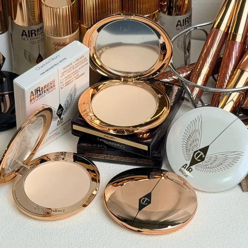 Charlotte Tilbury 100ml 34ml Setting Spray 2PC Set Matte Setting Pressed Powder Oil Control Face Repair Honey Powder Makeup Gift — image 2