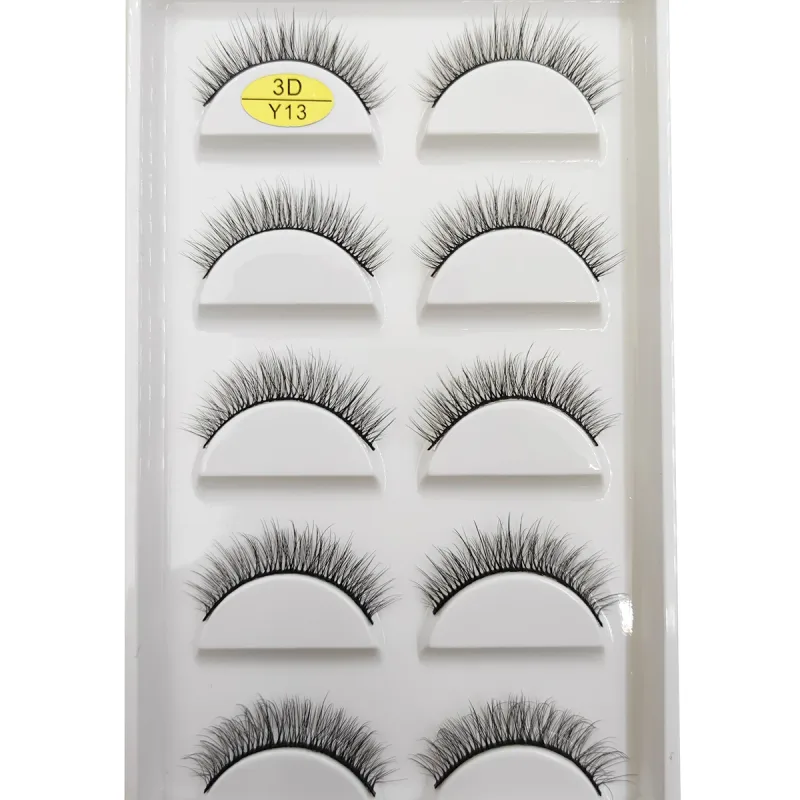 Natural 3D Mink False Eyelashes Soft Wispy Fluffy Eye Faux Lashes Make Up Eyelash Beauty Cat Cilios 5 Pairs 15 Styles — image 18