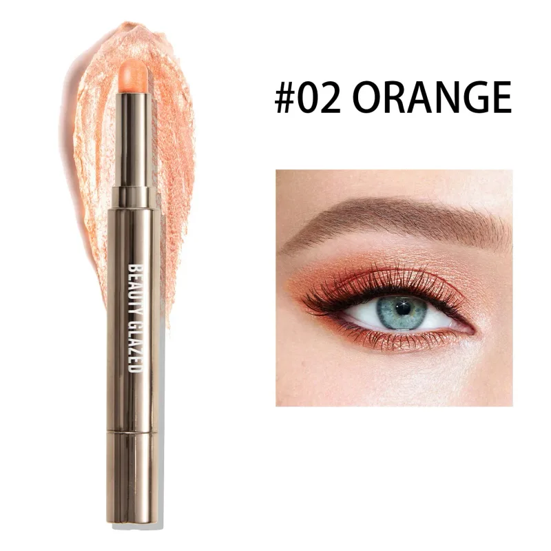 10 Color Double Ended Eye Shadow Stick With Sponge Brush Pearlescent Lasting Eyeshadow Pen Contouring Portable Makeup Cosmetics — image 8