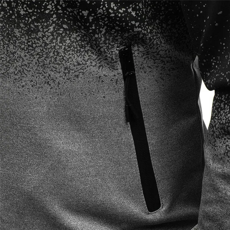 2025 Trendy Zipper Hoodies Spring And Autumn Man's New Gradient Color Hooded Coat VOLCOM Print Streetwear Jacket — image 6