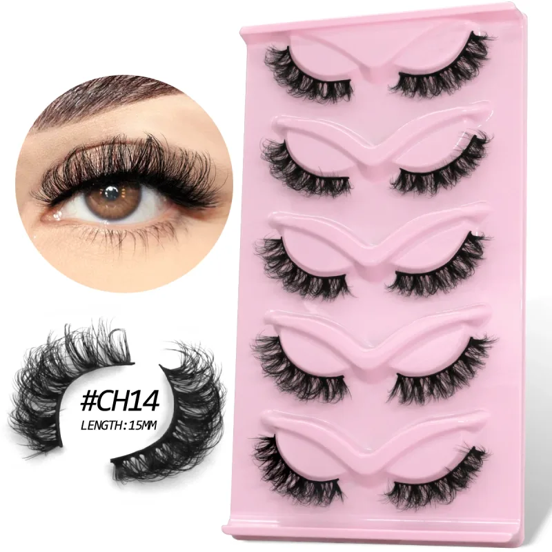 Cat Eye Lashes Look Natural Soft Faux Mink Eyelashes Long Winged End Eye Elongated Eye Tail Eyelashes Extension Makeup — image 10