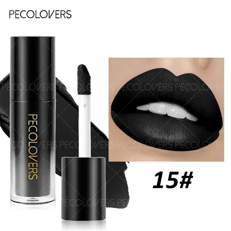 3PCS/SET Matte Lipstick+Black Eyeliner+Shiny Eyeshadow Pen Match to Create a Black Punk Makeup Halloween/Parties Daily Use — image 7