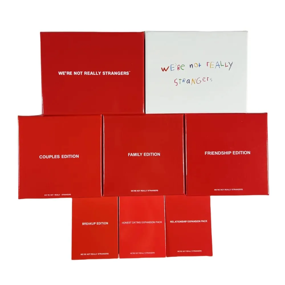 8 Styles WE'RE NOT REALLY STRANGERS - an Interactive Card Game Friendship Family Couples Edition - A Best Friend Party cards — image 1