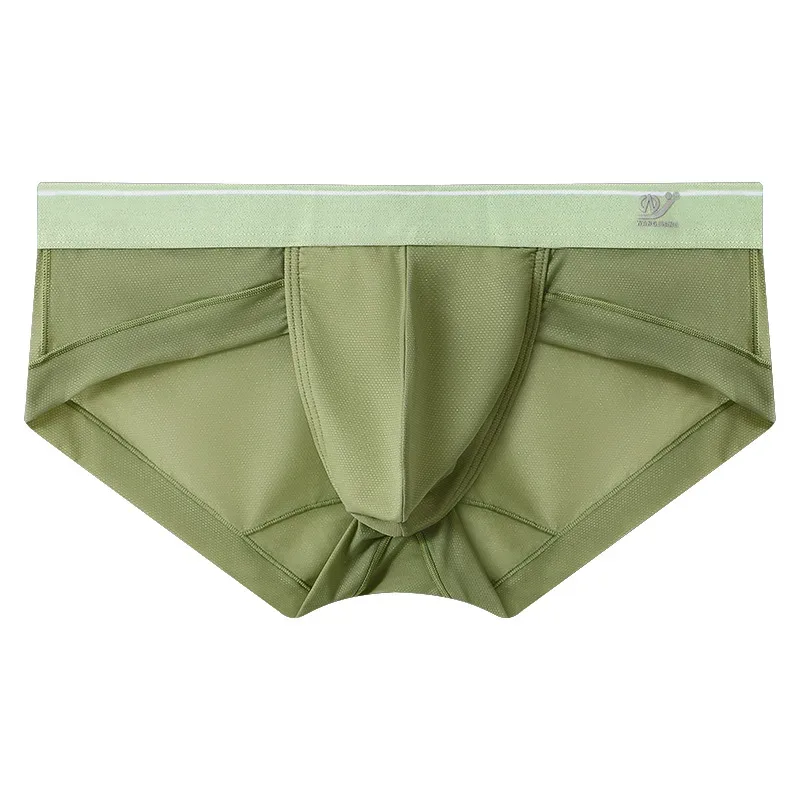 New sissy Men's panties Super Soft Comfortable Underwear Ice Silk Sheer Mesh Men's Briefs Printed Shorts Low-Waist Underpants — image 31