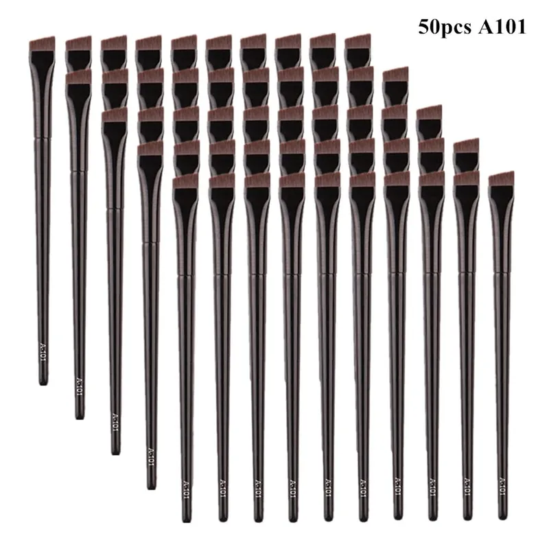 5/10/20/50 Pcs Brow Contour Makeup Brushes Eyebrow Eyeliner Brush Professional Super Thin Angled Liner Eye Brush Make Up Tools — image 9