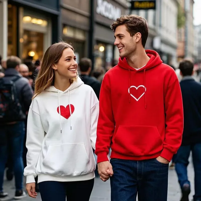 Customized Your Brand Logo DIY Design 600GSM Mens Hoodies High-quality Women Sweatshirt Solid Color Cotton Loose Streetwear — image 8