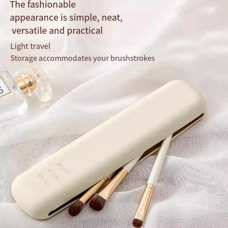Silicone Cosmetic Brushes Storage Bag Travel Makeup Brush Pouch Portable Waterproof Make Up Sponge Organizer Case Beauty Tools