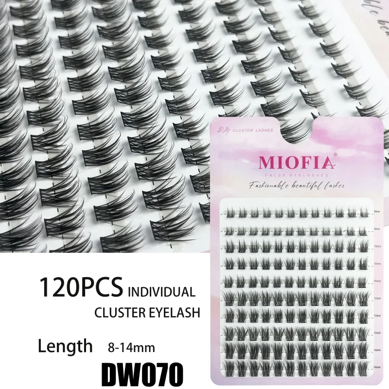 10 Rows 3D Faux Mink Cluster False Eyelashes Cat Eye Lashes Natural Thick Segmented Lashes DIY Eyelash Extensions Makeup Lashes