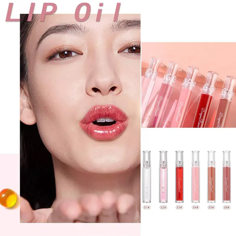 Mirror Water Gloss Lip Glaze Moisturizing Liquid Lipstick Long Lasting Nourishing Glass Lip Gloss Transparent Lip Stain Tint