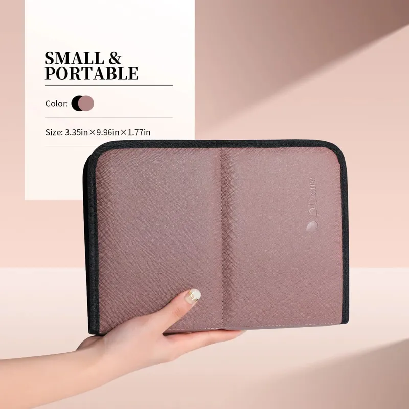 DUcare Women Makeup Bags Travel Cosmetic Bag Makeup Brushes Case 30 Hole Bag professional Organizer Makeup Brush Accessories Bag