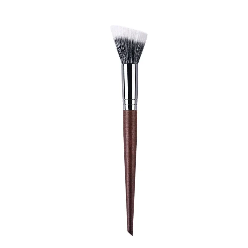 Professional Makeup Brushes Powder contour Setting Multi-Functional Make up Brush Stippling Blush soft Natural wood goat hair — image 7