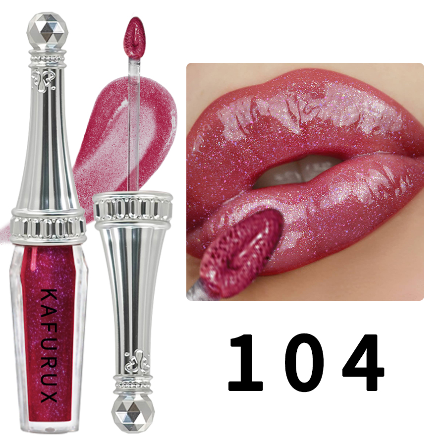 6 Colors Glitter Liquid Lipsticks Shimmer Shiny Lipgloss Pearlescent Lip Tint Mositurizing Long Lasting Lip Glaze Makeup For Wom — image 12
