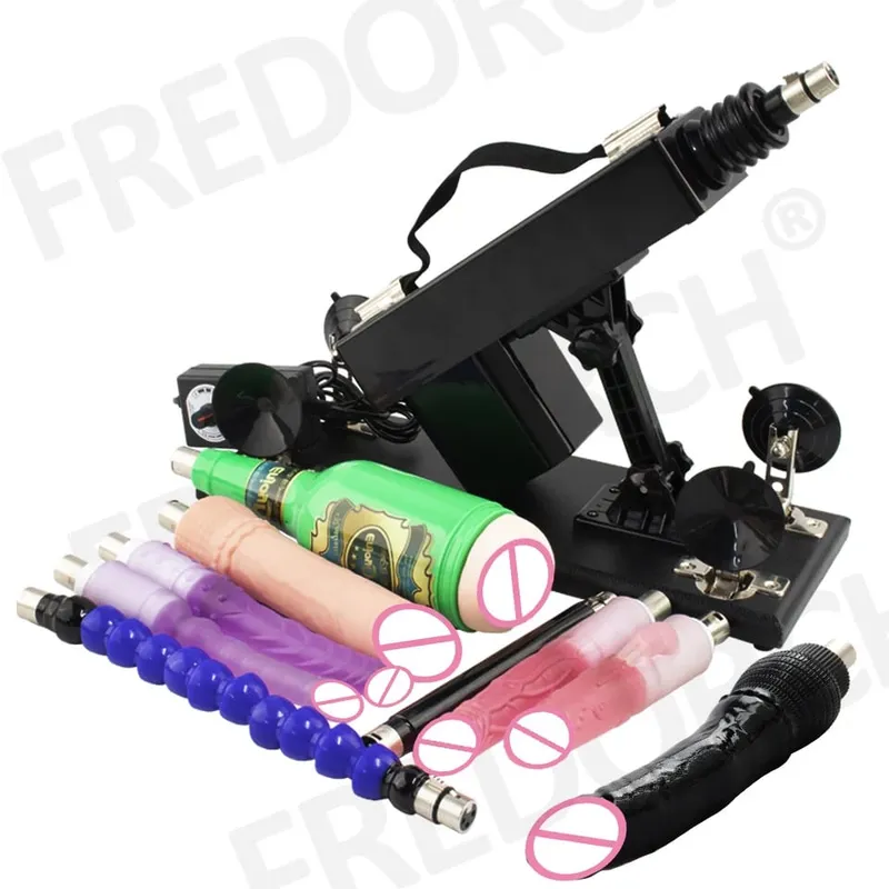 Sex Machine for Woman Adjustable Masturbating Pumping with 3XLR Accessories Sex Gun Love Machine for Men Adult Toys