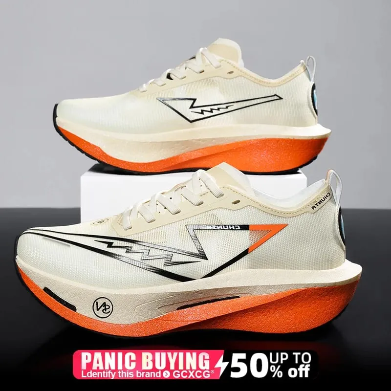 Running Shoes Carbon Board Speciality Marathon Men Sports Breathable Lightweight Women's Comfortable Nonskid Chunta Sneakers — image 1