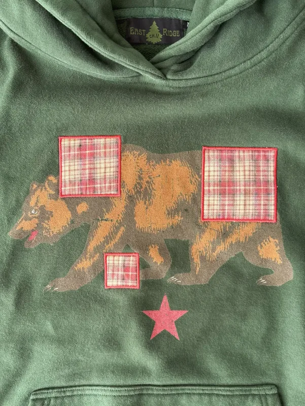 Vintage Bearพิมพ์Hoodieผู้ชายRetroลายสก๊อตสีเขียวPatch Pullover Hooded Sweatshirt Casual Streetwearเสื้อแขนยาวผู้หญิงHoodies Top — image 21