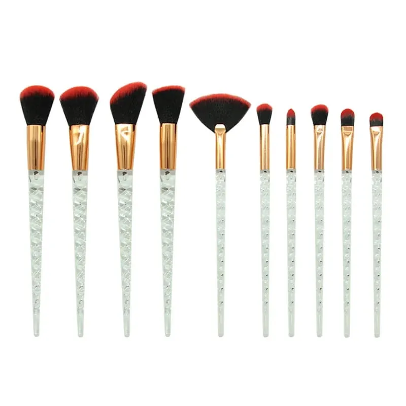 10pcs Makeup Brushes Set Soft Hair Foundation Brush Powder Blush Contour Eyebrow Eyeshadow Women Cosmetic Blending Make Up Tools — image 12