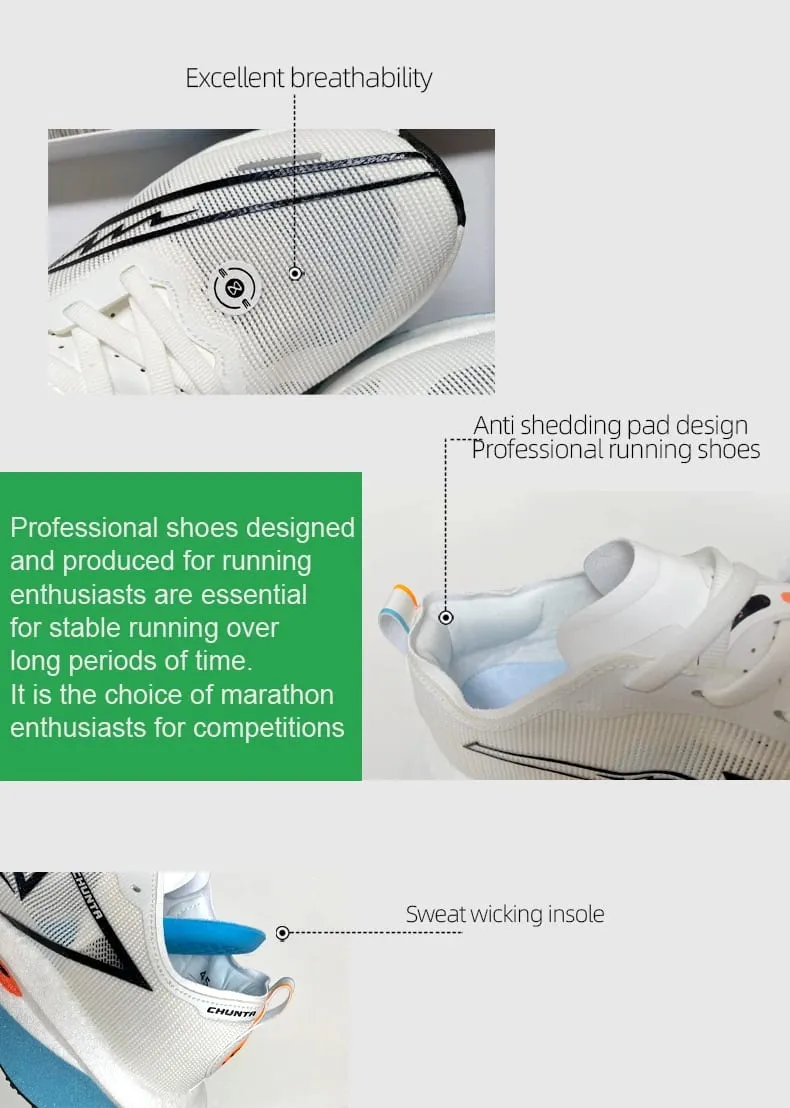 Running Shoes Carbon Board Speciality Marathon Men Sports Breathable Lightweight Women's Comfortable Nonskid Chunta Sneakers — image 9