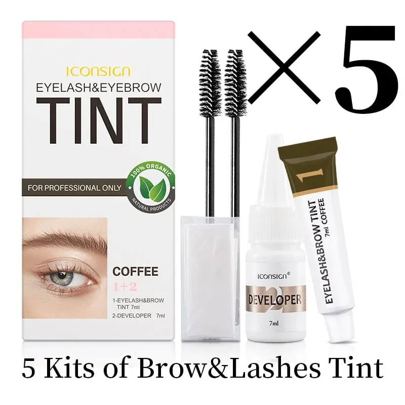 Eyelash Eyebrow Dye Tint Kit Brow Enhancer Mascara Lift Tinting Tattoo Eyes Makeup Tools