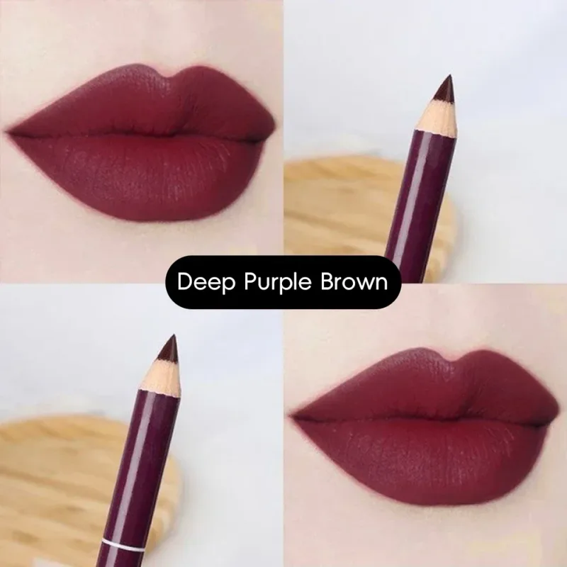 Waterproof Lip Liner Matte Nuede Red Long Lasting Makeup Pens Non-stick Cup Lipstick Women Party Makeup Lip Cosmetics — image 8