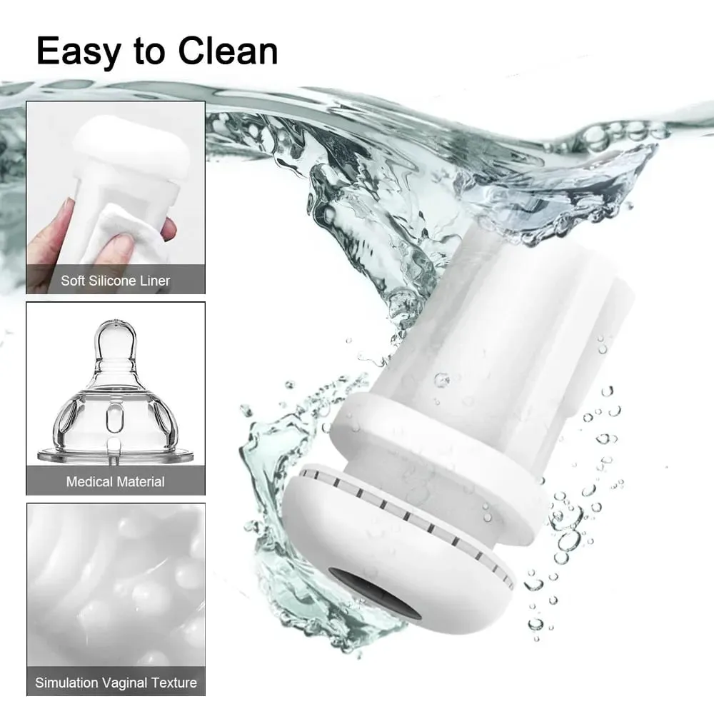 Masturbador masculino automático, potente máquina de succión de mamada con vibración, taza de masturbación de silicona, suministros para adultos, juguete sexual para hombres