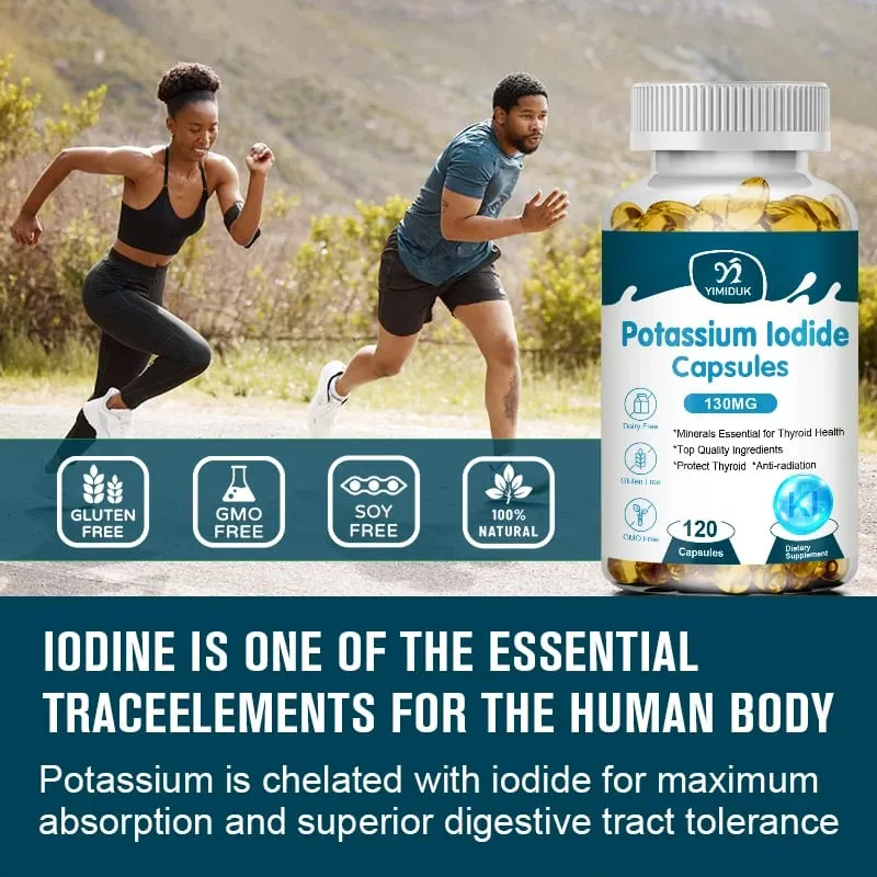Potassium Iodide Capsules KI (Stable Iodine) 130 mcg bawat Araw - Suplemento ng Suporta sa Thyroid — image 4