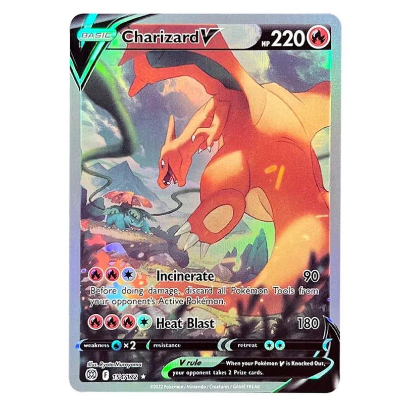 PKM Cards Holographic Charizard Ex GX Rainbow Blastoise VMAX Darkrai VSTAR Hobbies Rare Collection Battle Cards Toys Gifts — image 10