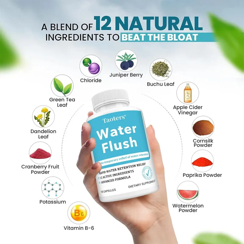 Vitamin B Supplement Dandelion Extract Diuretic and Laxative Helps with Edema Promotes Metabolism 120 Capsules — image 2