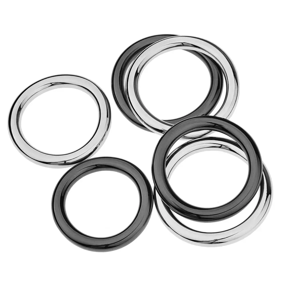 Metal Penis Ring Sex Toys For Men Sexual Penis Lock Delay Ejaculation Cock Ring Stretcher Erection Adults 18 Penician Rings — image 2