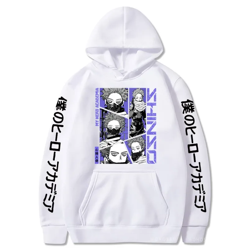 Anime My Hero Academia Hoodies Shinso Hitoshi Print Pullover Sweatshirts Harajuku Cartoon Style Crewneck Women Men Street Hoody — image 7
