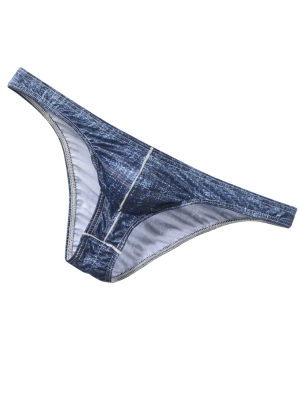 Printed Briefs for Men Butt-lifting Bikini Briefs Cuecas Male Wrinkle Back Mini Panties Sexy Slip Hombre Mens Pouch Lingerie — image 6