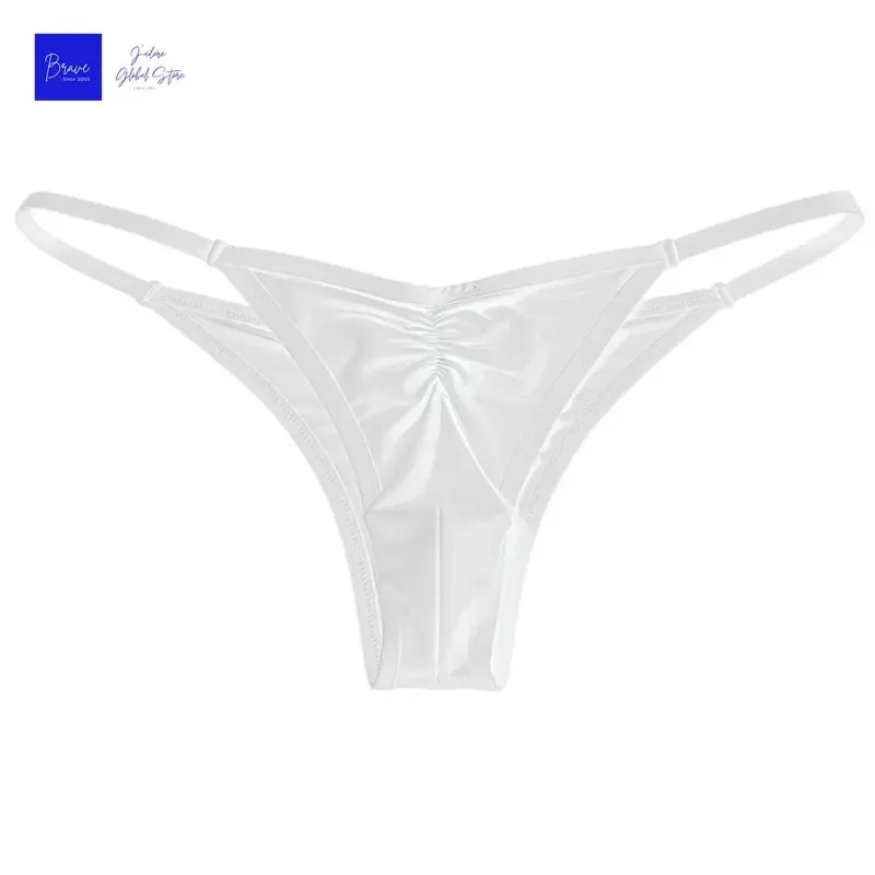 Abd boyutu erkek buz ipek Thongs külot seksi alçak G-String nefes dikişsiz t-geri spor spor iç çamaşırı artı boyutu
