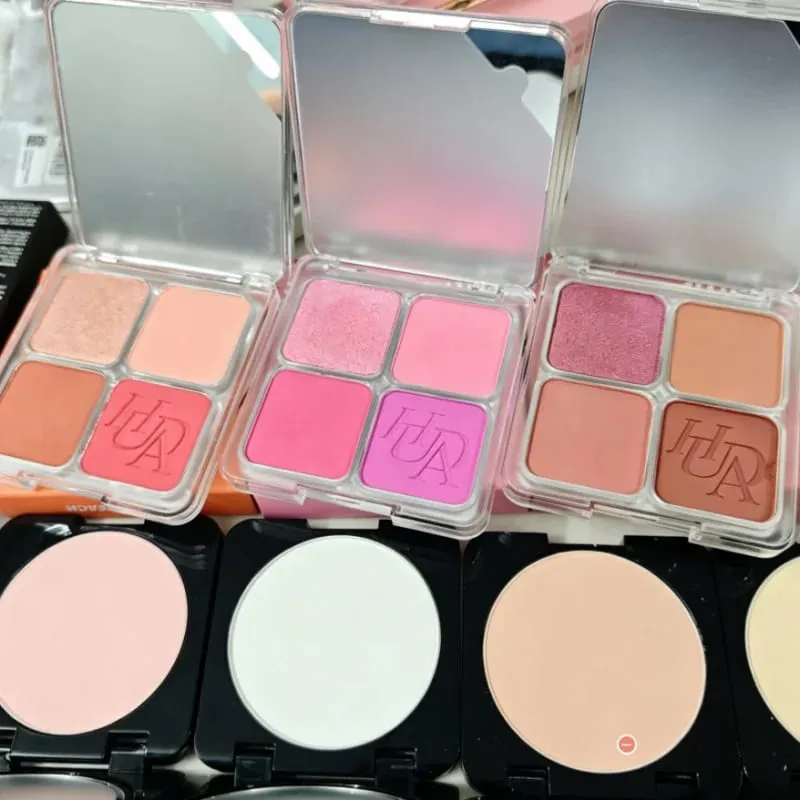 Fine Fitting 4-color Powder Powder Blusher Light Natural Dumb Shiny Durable Waterproof Sweat Resistant Blush Lip Gloss Makeup — image 6