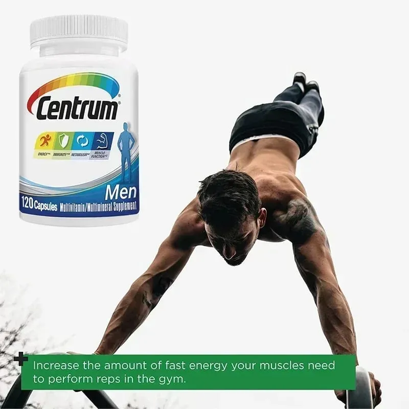Men's Daily Vitamin Multivitamin/Multimineral with Vitamin D3 B Vitamins Antioxidants Metabolism Immunity Energy Muscle — image 7