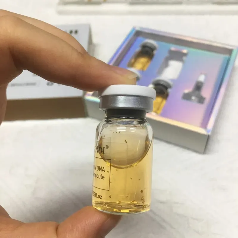 4PCS Salmon DNA Gold BB Glow Kit Dr.Pen Gold Stem Cell Ampoule Foundation Starter AQUA Peptide Face Skin Care Essence 8ml — image 4