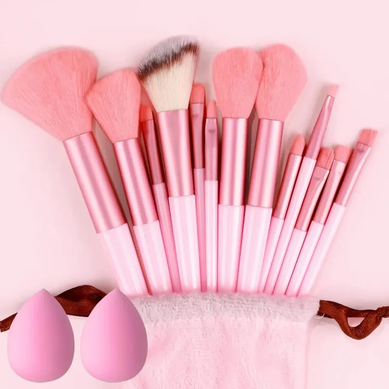 10/14Pcs Makeup Brushes Set EyeShadow Foundation Women Cosmetic Loose Powder Blush Super Soft Blending Make Up Brush Beauty Tool — image 10