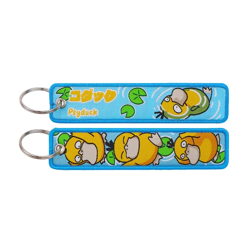 Japanese Anime Elf Monsters Keychain for Cars Backpack Key Holders Embroidery Keyrings Key Tag Jet Tag Accessories Gifts 1pcs — image 24
