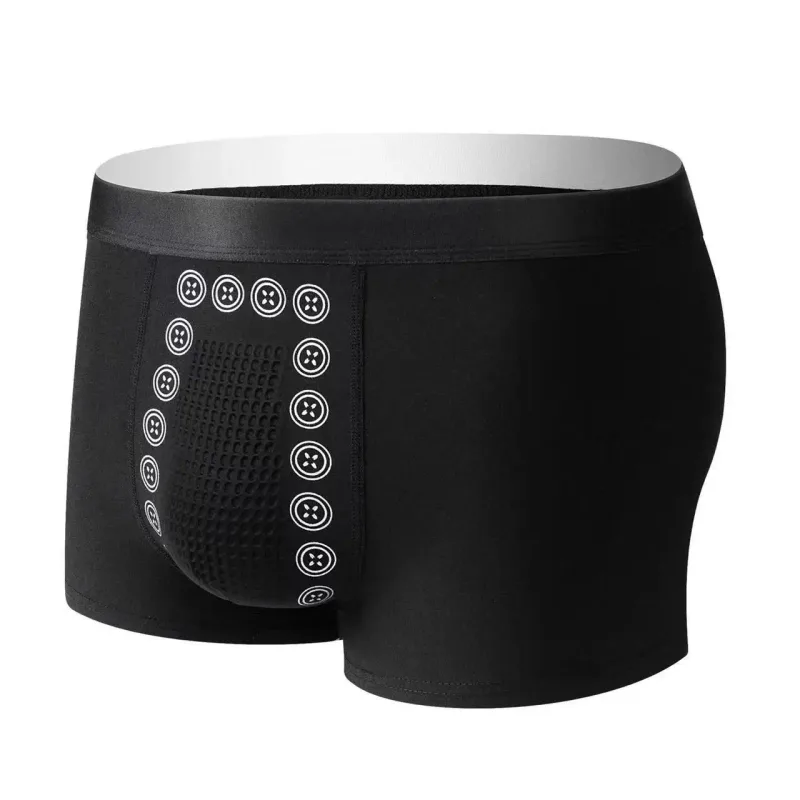 Polyester-Herrenunterwäsche, dehnbare Fasern, Magnetfeldtherapie, Herren-Boxershorts, bequeme Slips für den Freizeitgebrauch