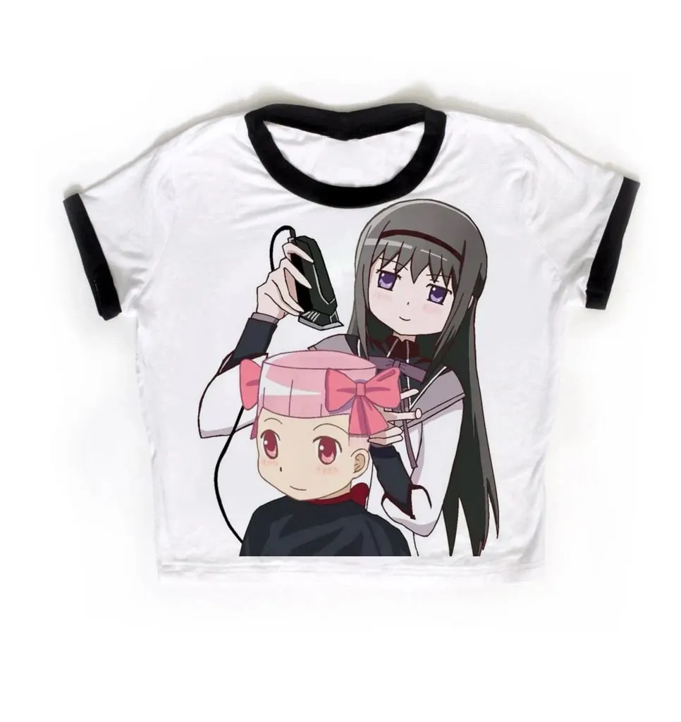 2000s Punk Print Anime Graphics Tanks Camis Top Grunge Vintage Gothic Women Corset Clothes Streetwear Y2k Tops Emo Crop Top Kpop