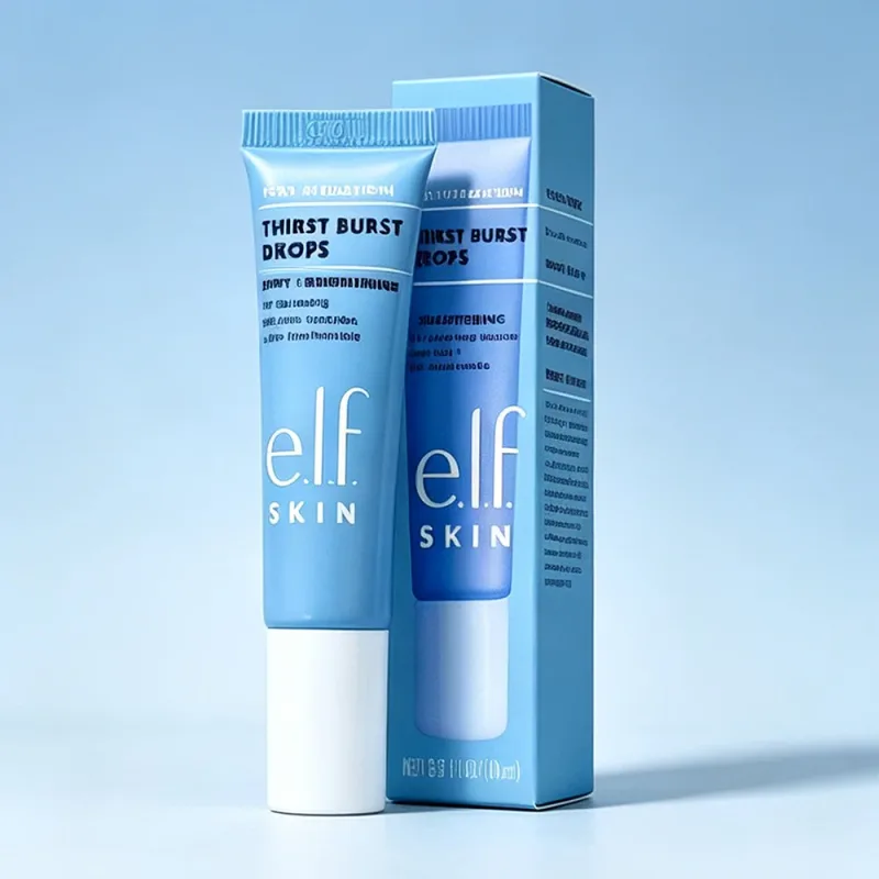 Elf Thirst Burst Drops Brightening Moisture Gel Essence Hydrating Pre-Makeup Primer Nourishes Dry Skin for Smooth Base Makeup