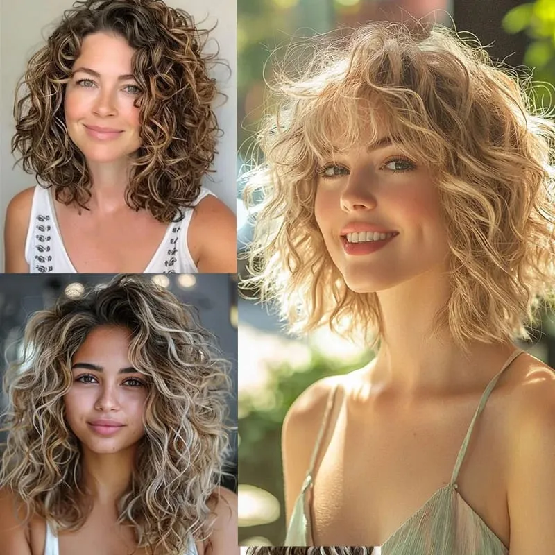 Extensión de cabello rizado ondulado corto sintético de 12 pulgadas, 4 unids/set, Clip en el cabello, fácil de usar para mujeres, uso diario en fiestas — image 7