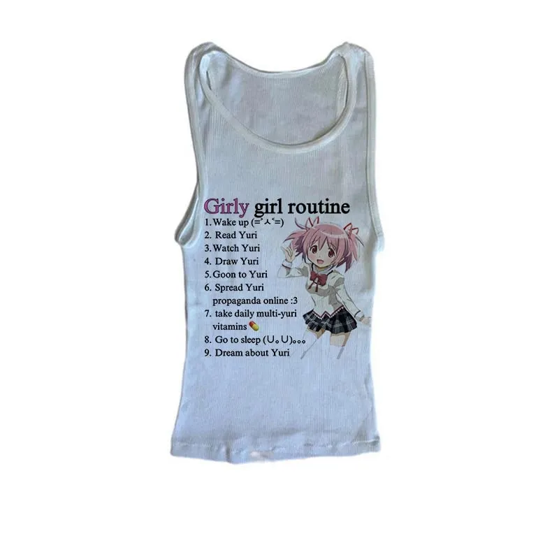 2000s Punk Anime Graphics Tanks & Camis Top Grunge Vintage Gothic Clothes Women Corset Streetwear Y2k Tops Emo Crop Top Clothing — image 8
