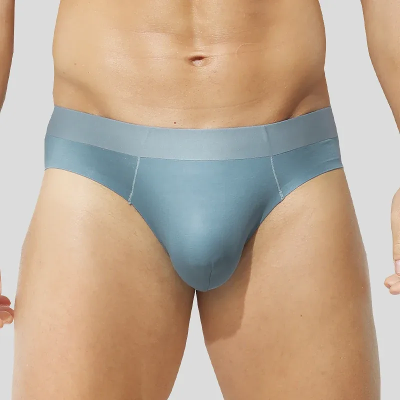 2PCS men's underwear, men's triangle underpants, seamless antibacterial, triangular breathable shorts — image 10