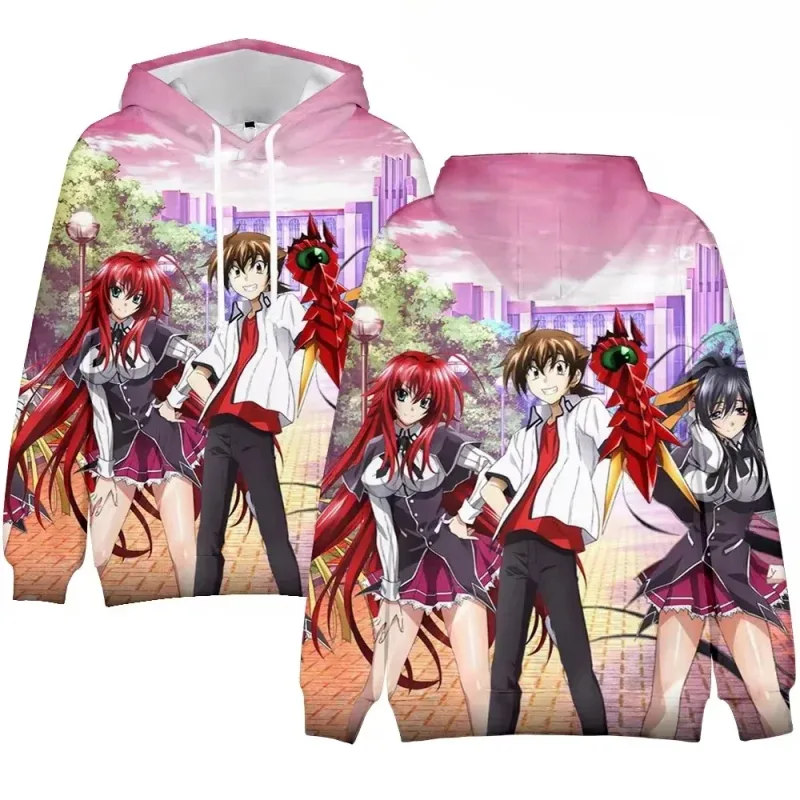 Hot High School DxD Rias Gremory Merch Hoodies Pullovers Women Men Fashion Casual HipHop Sweatshirts Long Sleeve Sweatshirts — image 12
