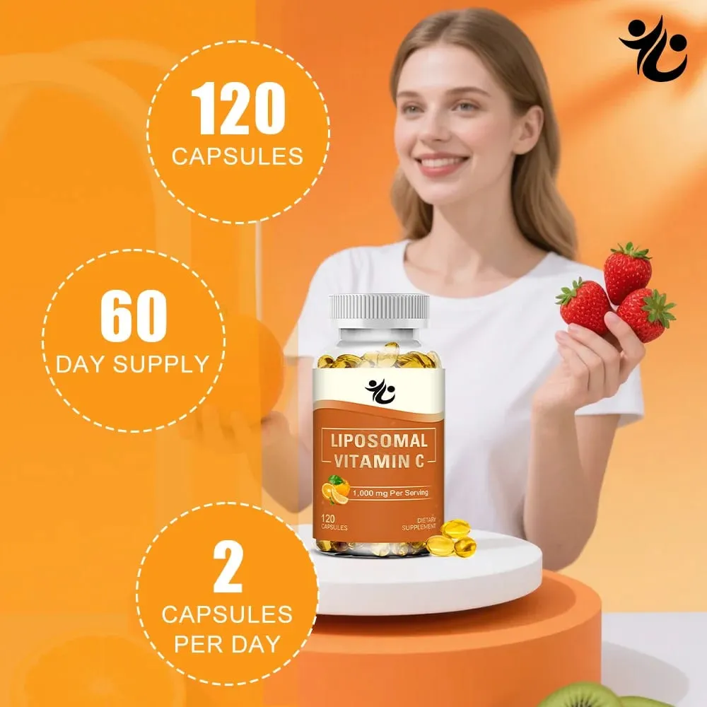 Liposomální vitamín C 1000 mg tobolky – podpora imunitní obrany produkce kolagenu záření pleti, kognitivní a oběhové zdraví — image 5