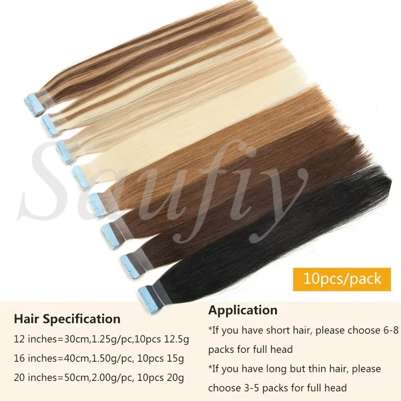 12-20 Zoll Balayge Blonde Mini-Tape-in-Echthaarverlängerungen, doppelseitig, unsichtbar, nahtlos, Tape-Ins-Haar, 10 Stück/Packung, natürlich, gerade, schwarz-blond, Balayge-braun, Mini-Tape-in-Haarverlängerungen