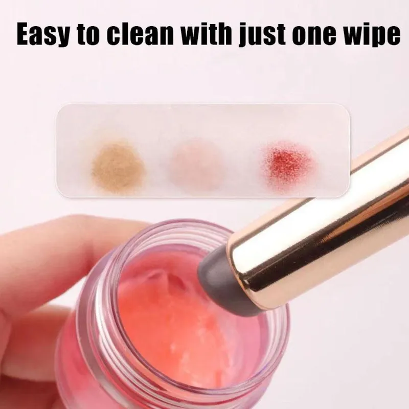 Wholesale Silicone Lip Brush With Cover Cap Concealer Brush Like Fingertips Q Soft Lipstick Makeup Brushes Round Head No Broken — image 2
