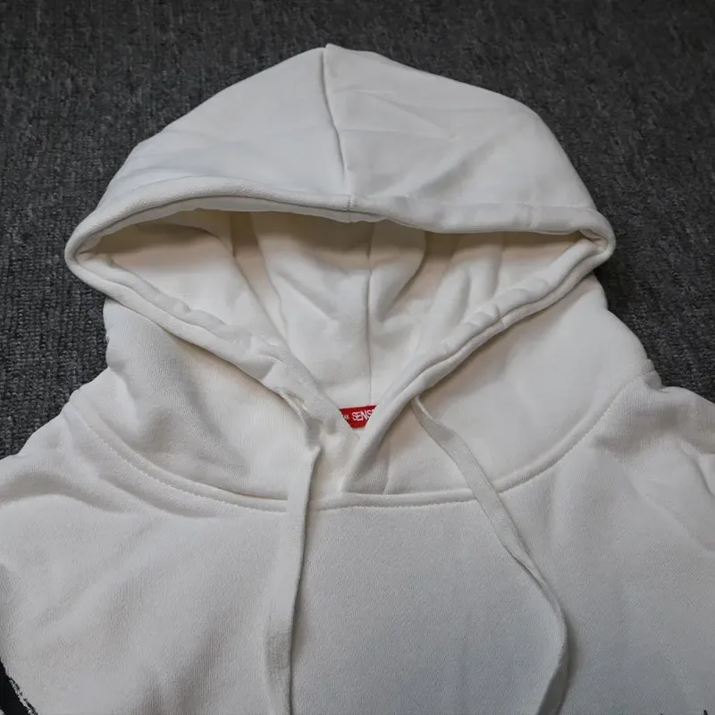 Hip Hop Men Cotton Pullover Hoodies Sweatshirts Thicken Japanese Style Hooded Puffer Fish Print Men&Women Outdoor Sportswear