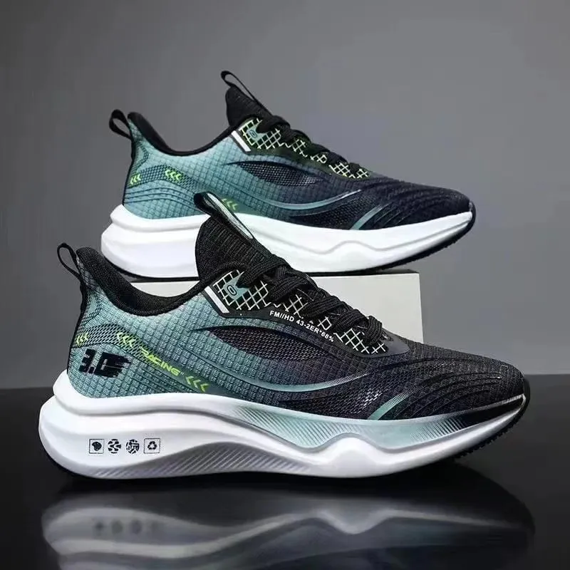 Men's Shoes Lightweight Sports Running Casual Fly Woven Mesh Soft Sole Sneakers Breathable Fashion Trendy Shoes for Teenagers