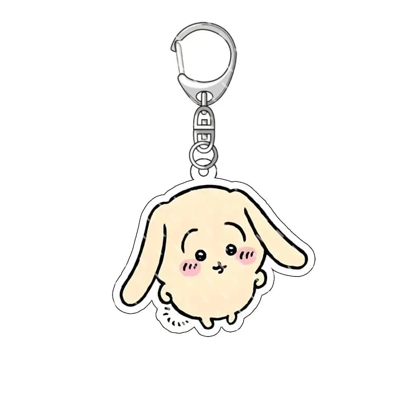 jiyi Pendant Anime Comic Acrylic Peripheral Keychain Hachiware Usagi Cute Pendant Bag Hanging Decoration Decoration